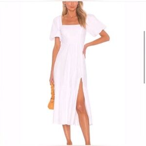 ASTR the label white midi dress.